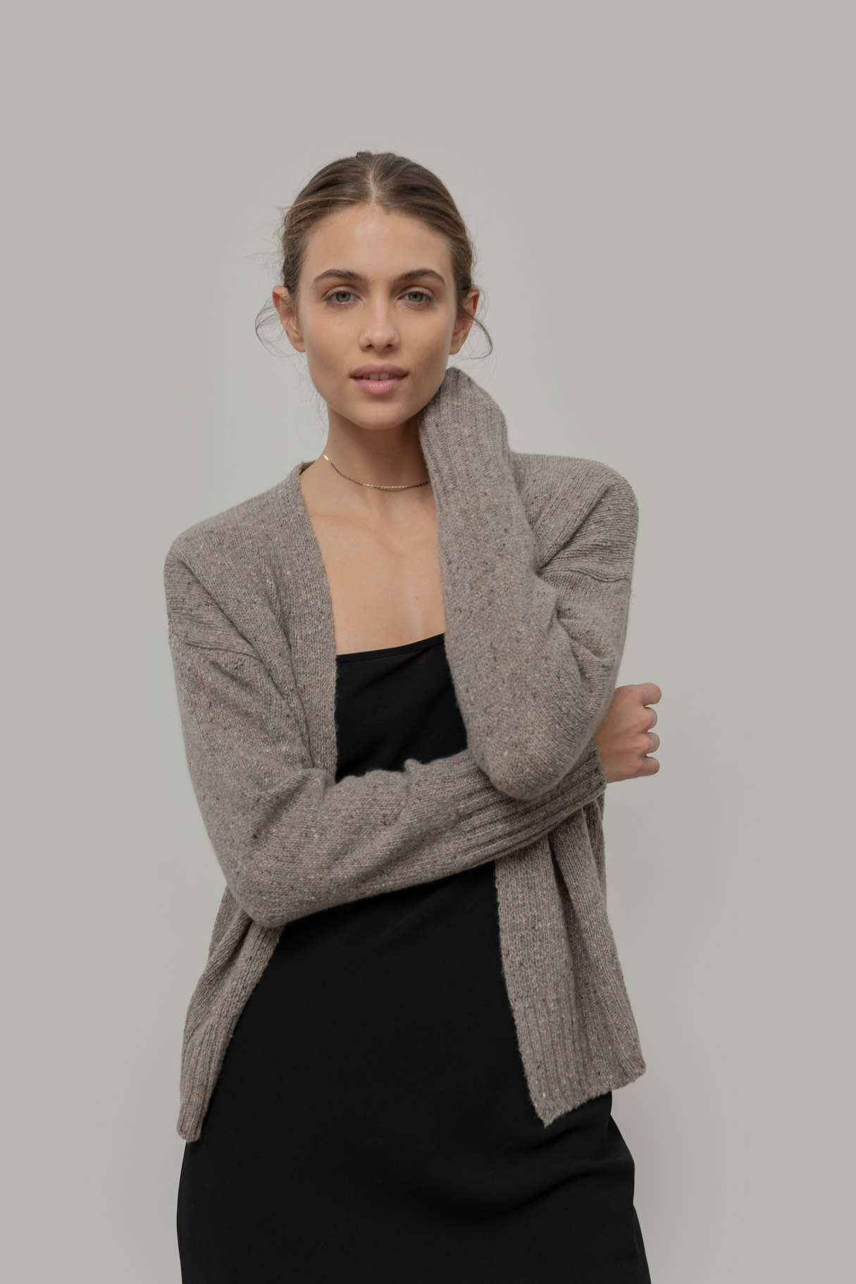Rifo vest 'Paloma' cashmere - mist greige