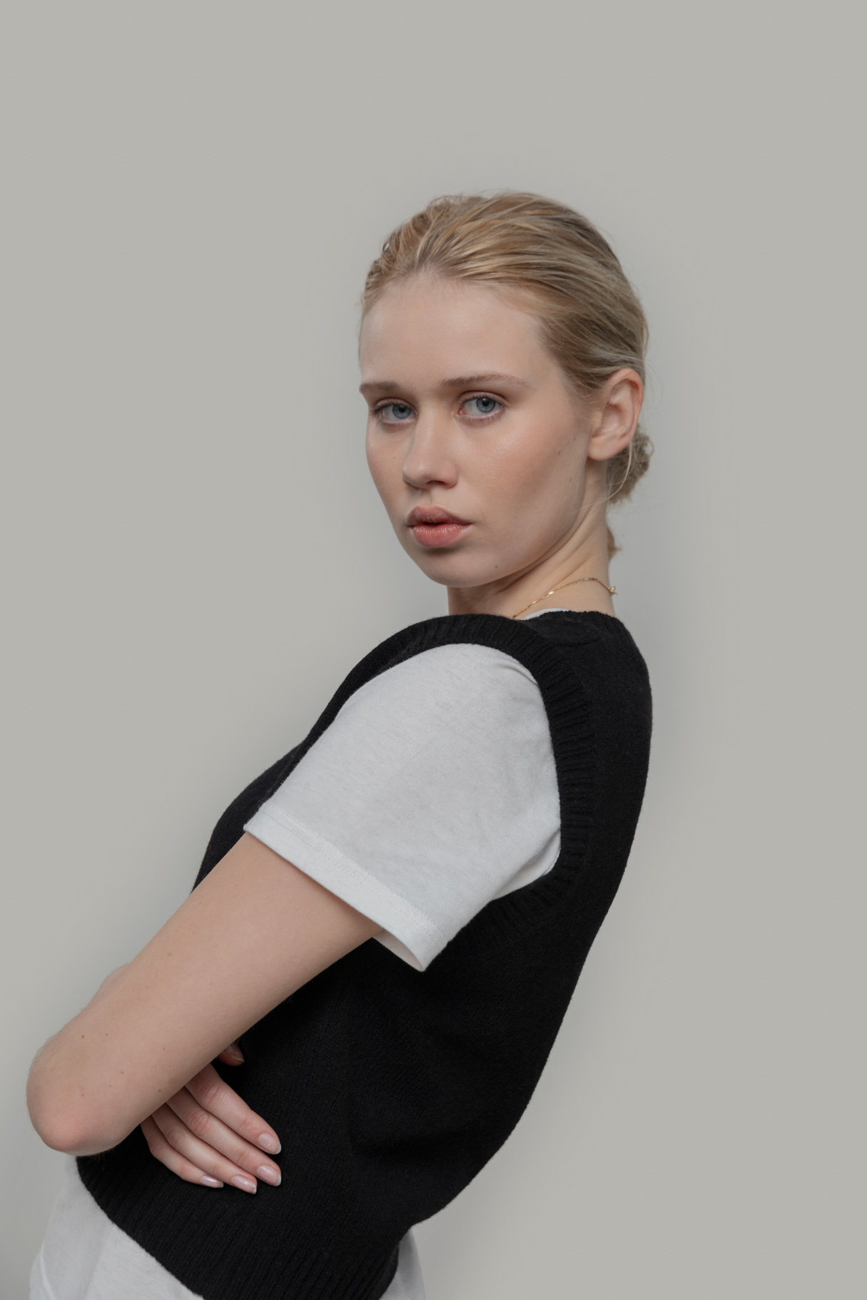 Rifo spencer 'Melania' cashmere - black