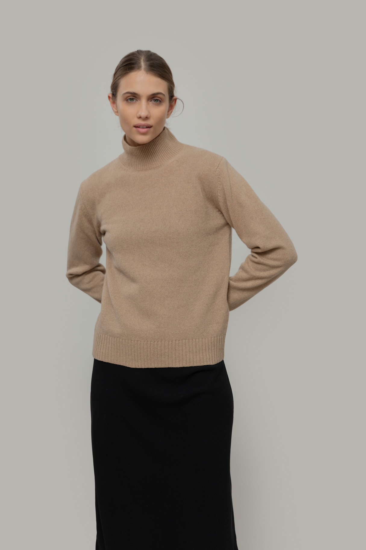 Rifo turtle neck 'Ada' cashmere - beige