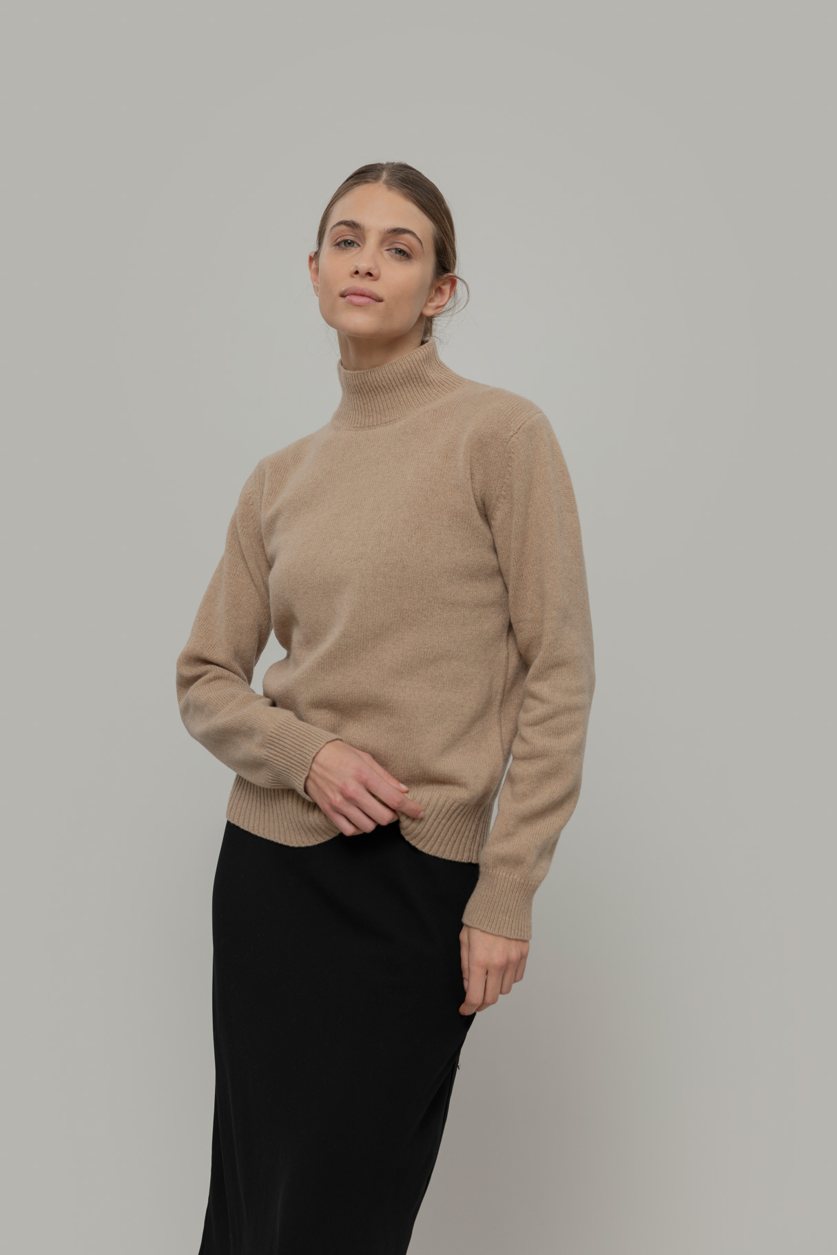 Rifo turtle neck 'Ada' cashmere - beige