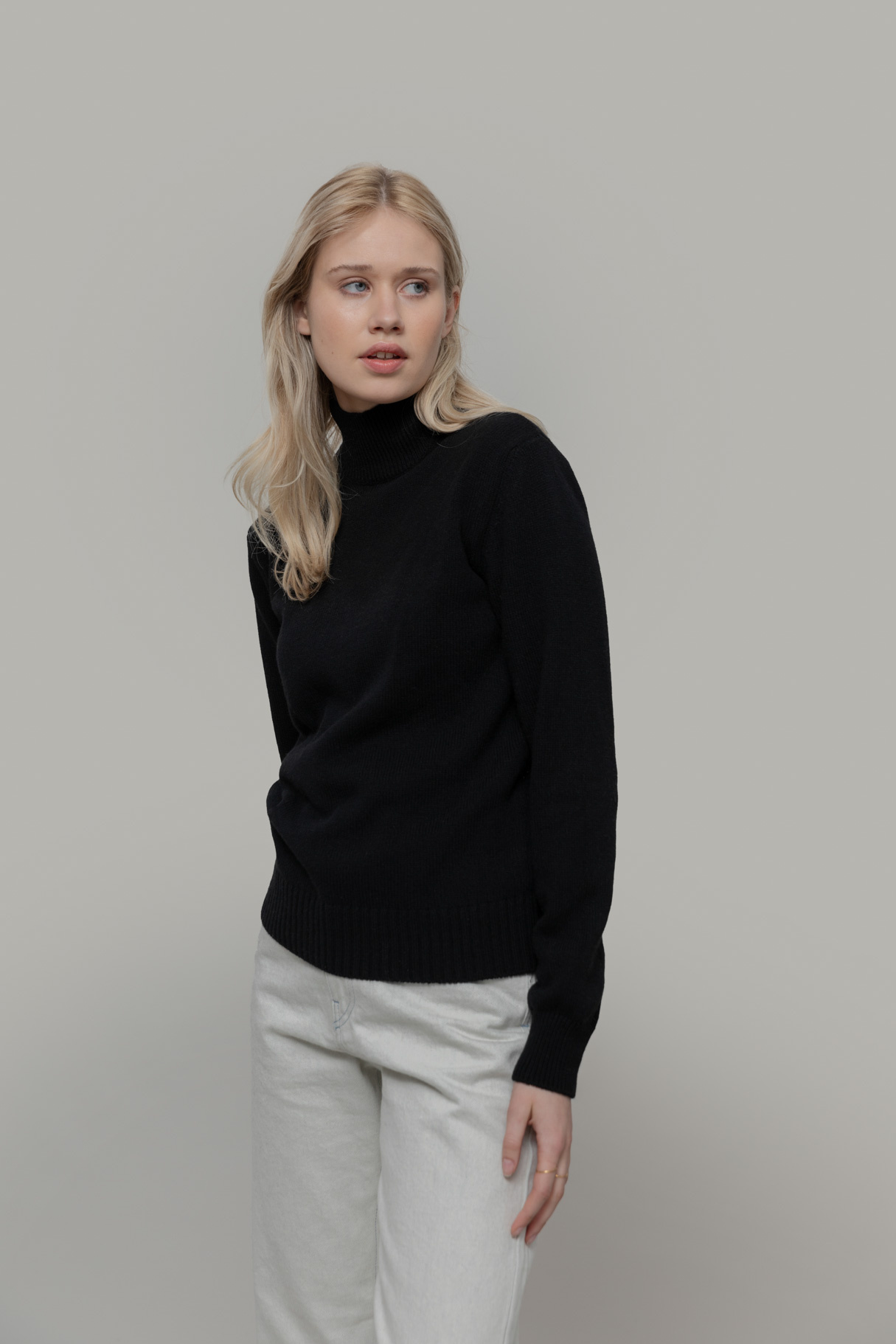 Rifo turtle neck 'Ada' cashmere - zwart