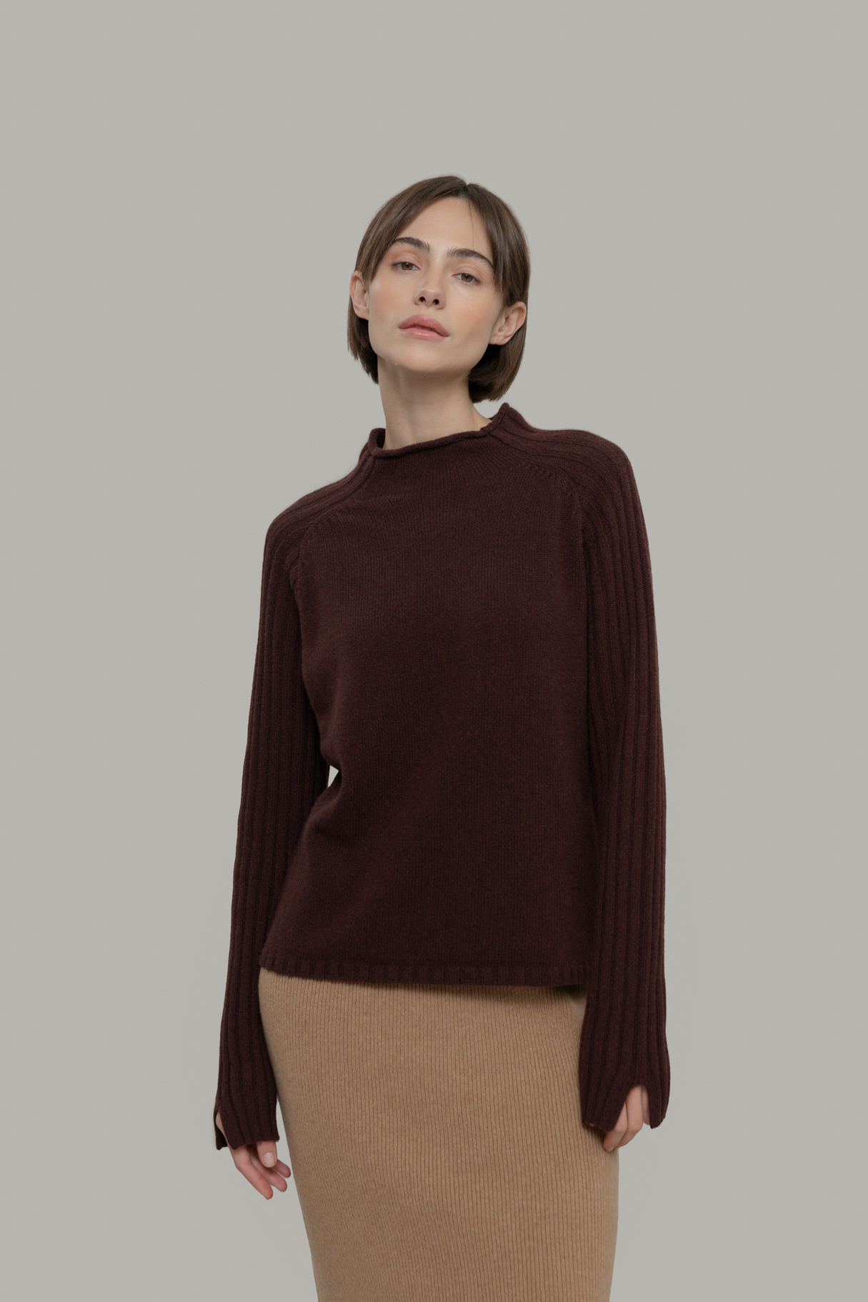 Rifo trui 'Loretta' cashmere -brown caffé