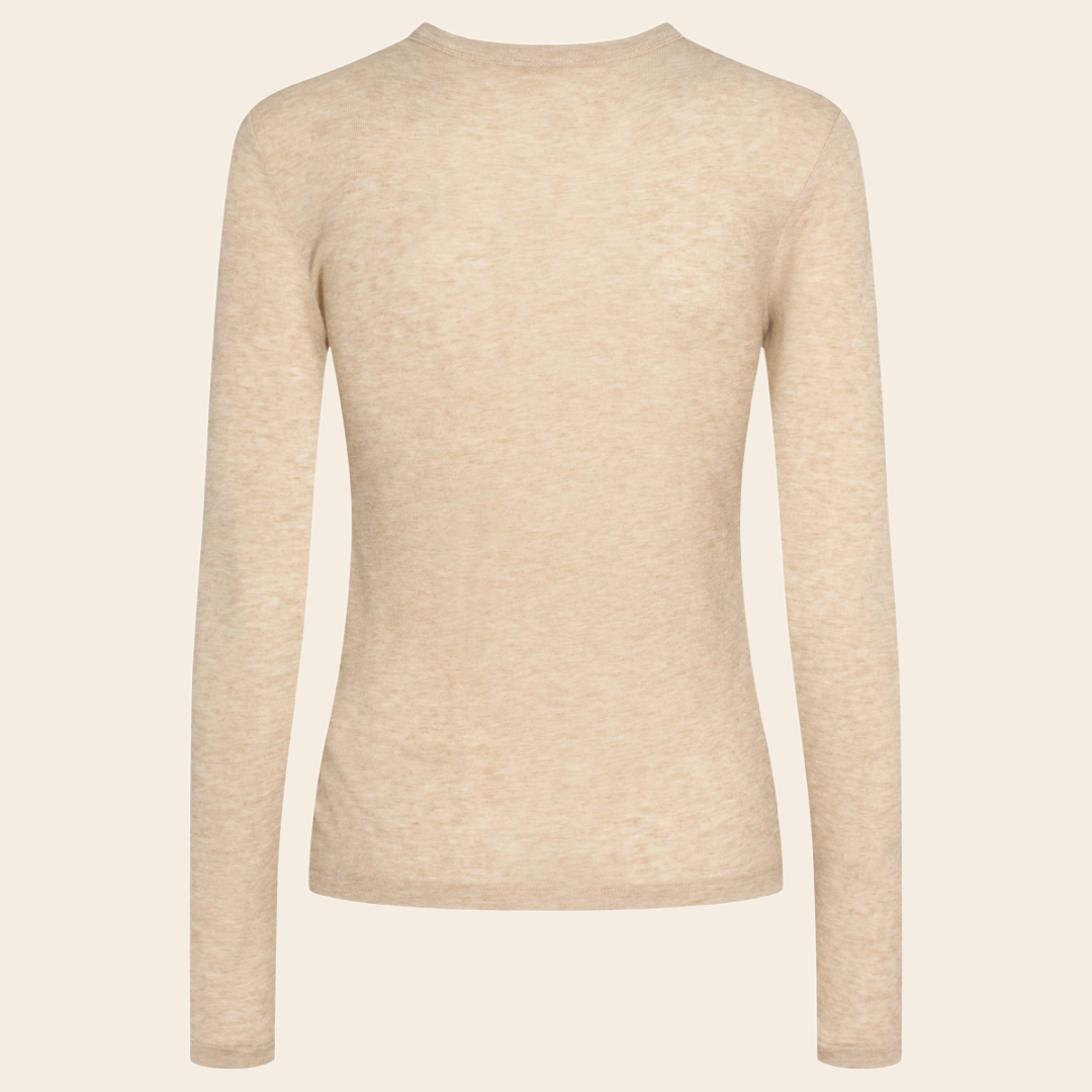 Esmé Studios shirt 'Ellia' modal / wool - wood ash