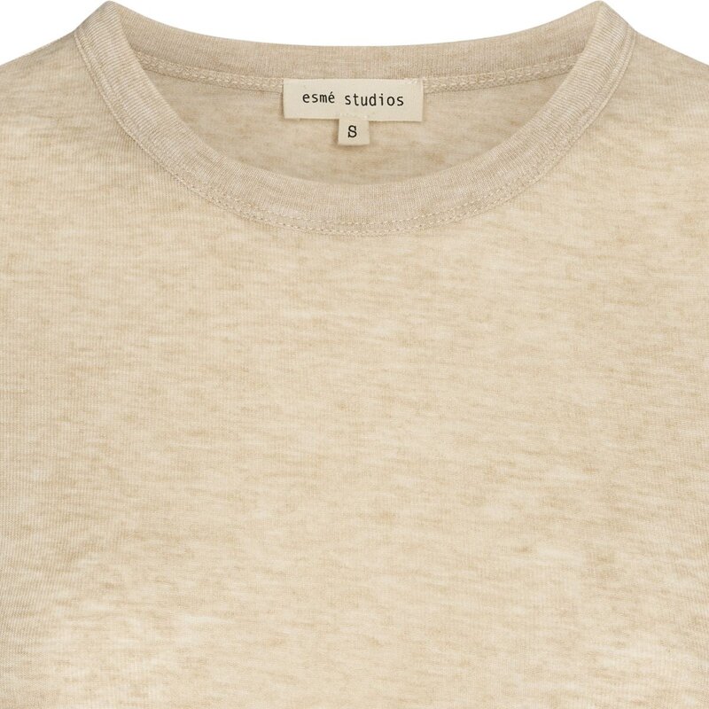 Esmé Studios shirt 'Ellia' modal / wool - wood ash