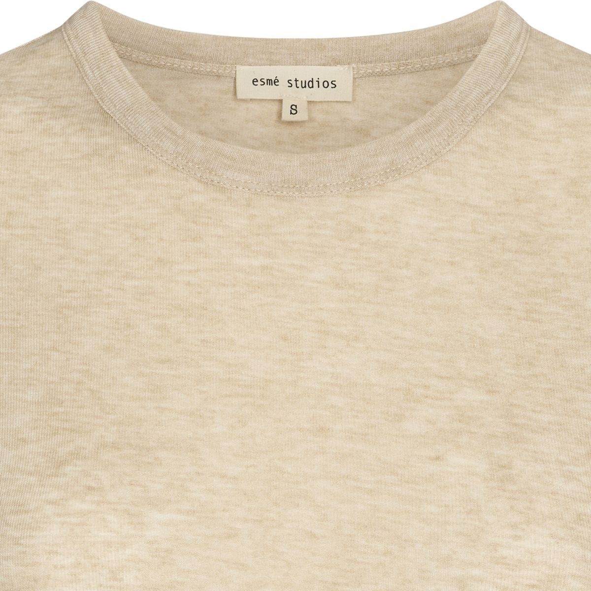 Esmé Studios shirt 'Ellia' modal / wool - wood ash