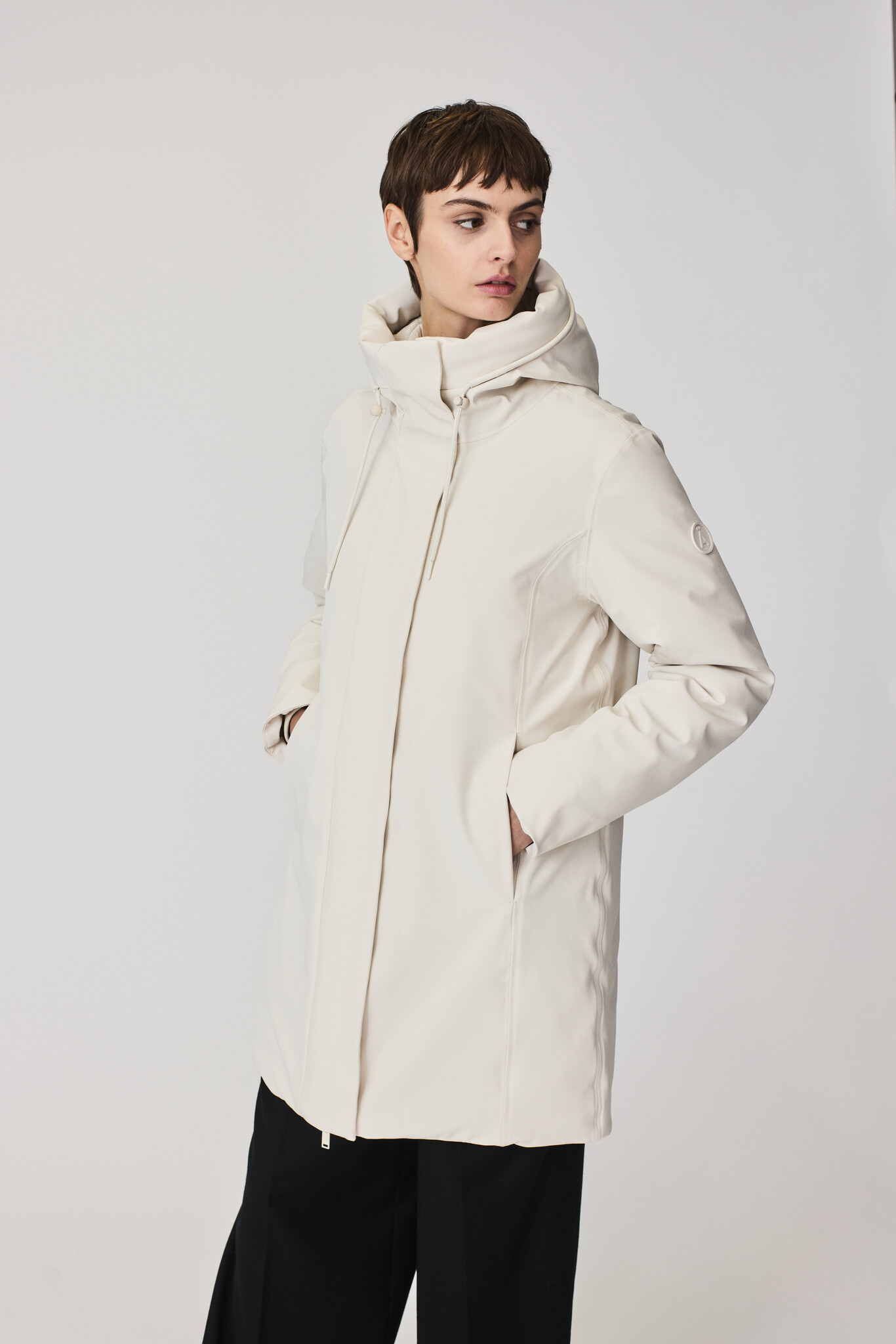 Tantä coat 'Sturm' - whitecap grey