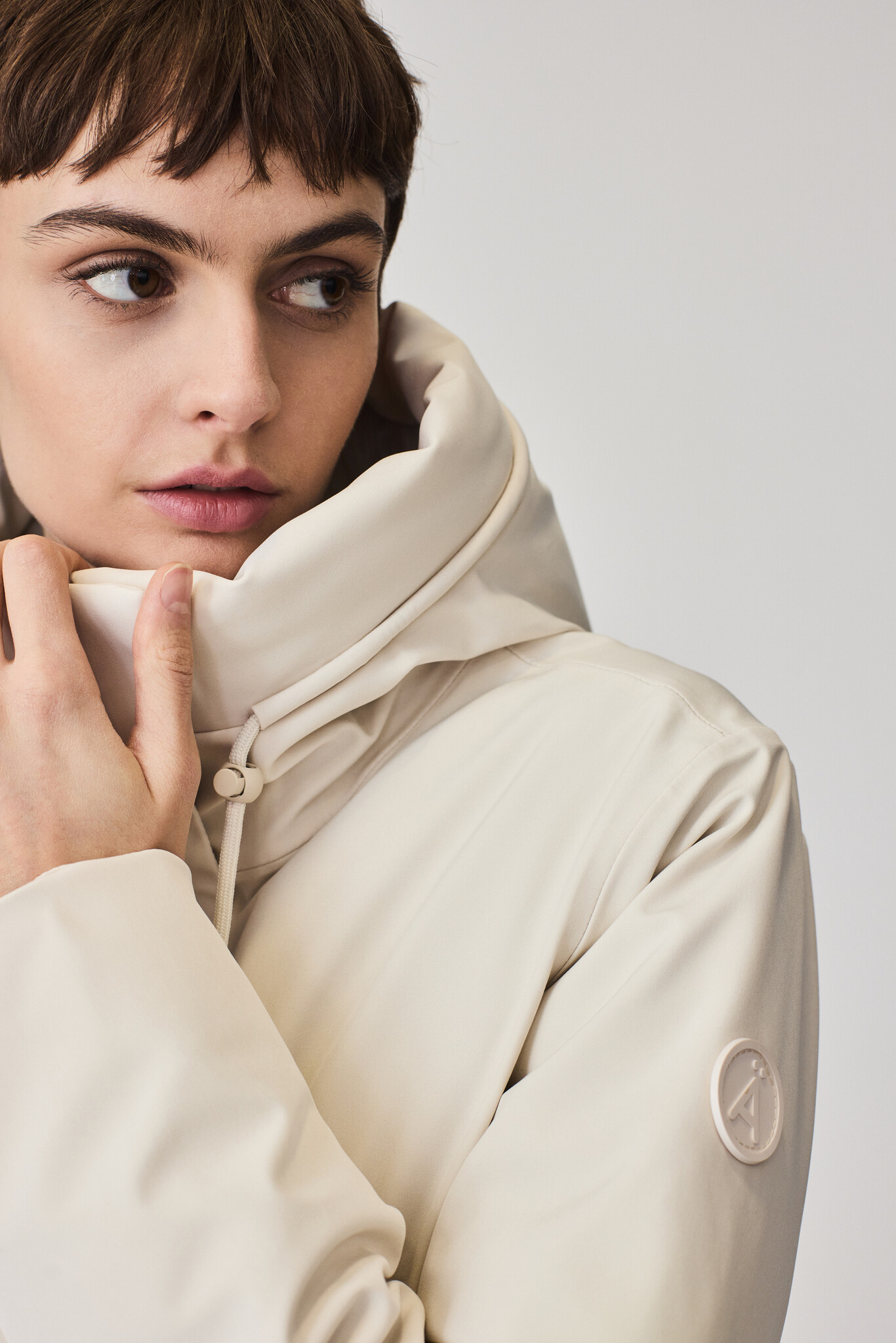 Tantä coat 'Sturm' - whitecap grey