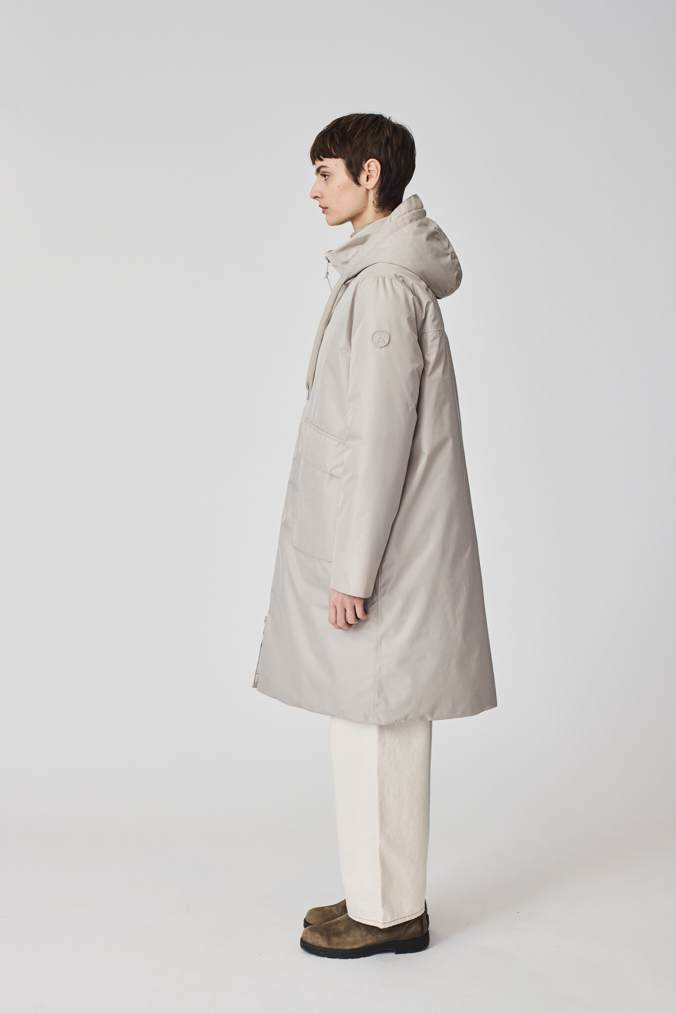 Tantä coat 'Ekaitza' - stone grey