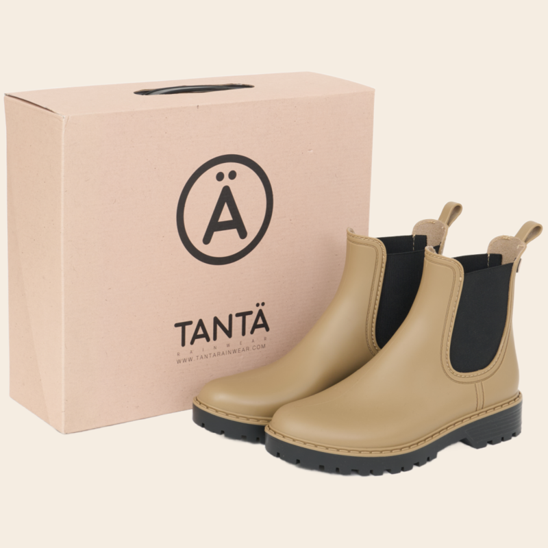 Tantä rain boots 'Druppel' - elmwood