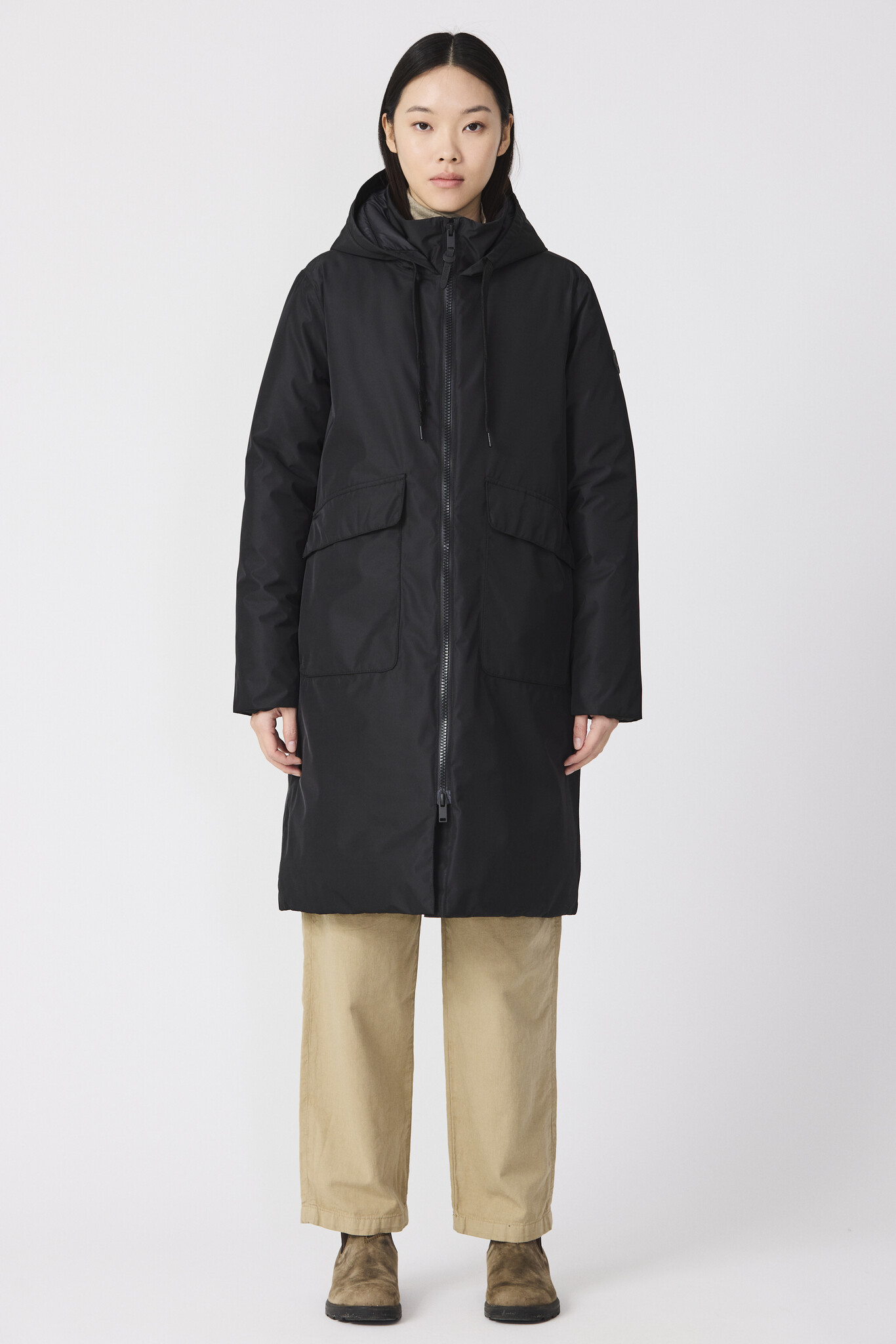 Tantä coat 'Ekaitza' - zwart