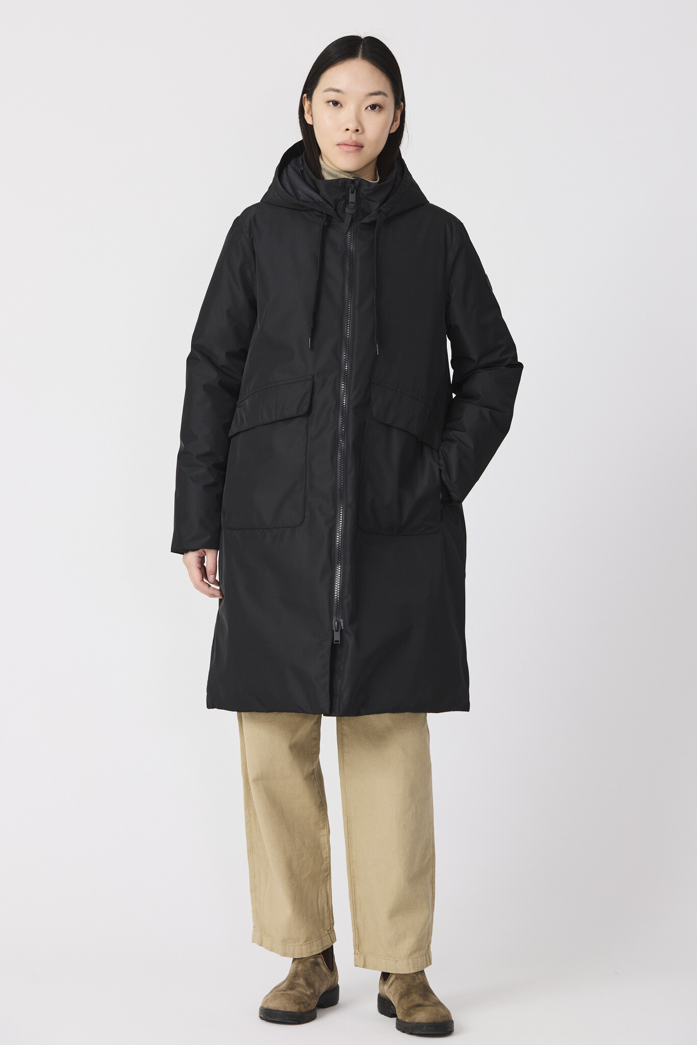 Tantä coat 'Ekaitza' - zwart