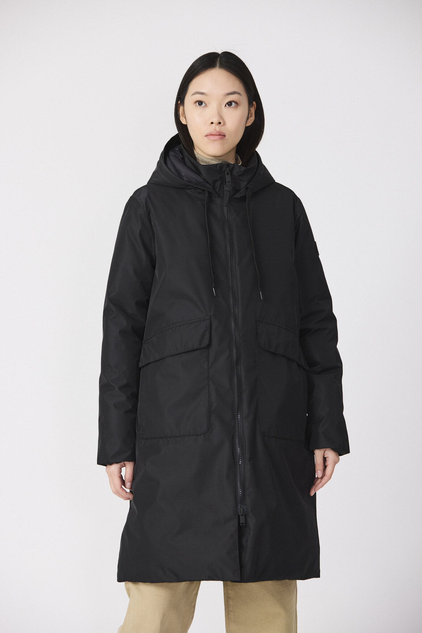 Tantä coat 'Ekaitza' - zwart