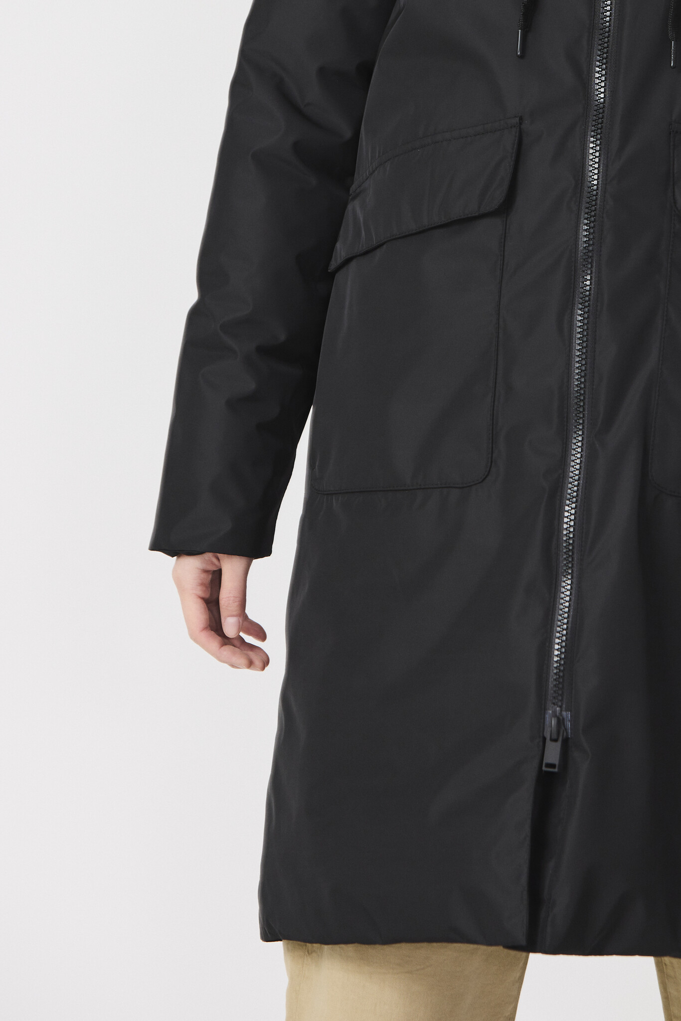 Tantä coat 'Ekaitza' - zwart