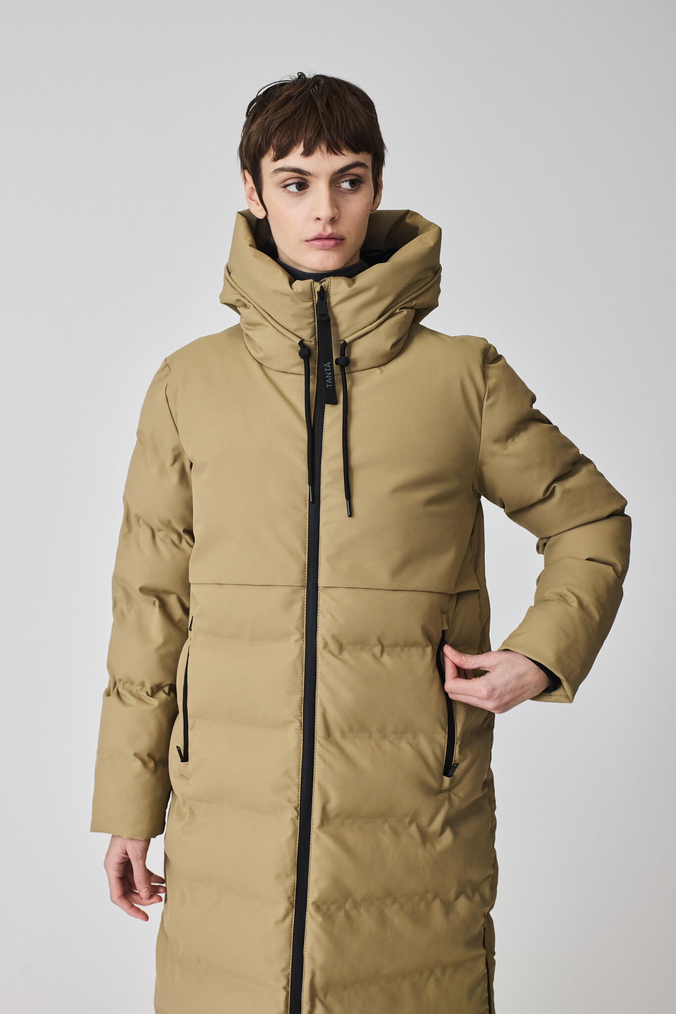 Tantä winterjas 'Snestorm' - stone gray