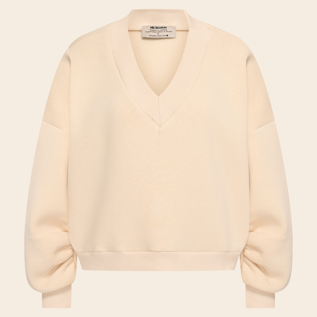 ReBorn sweater 'Athena' cotton - crème
