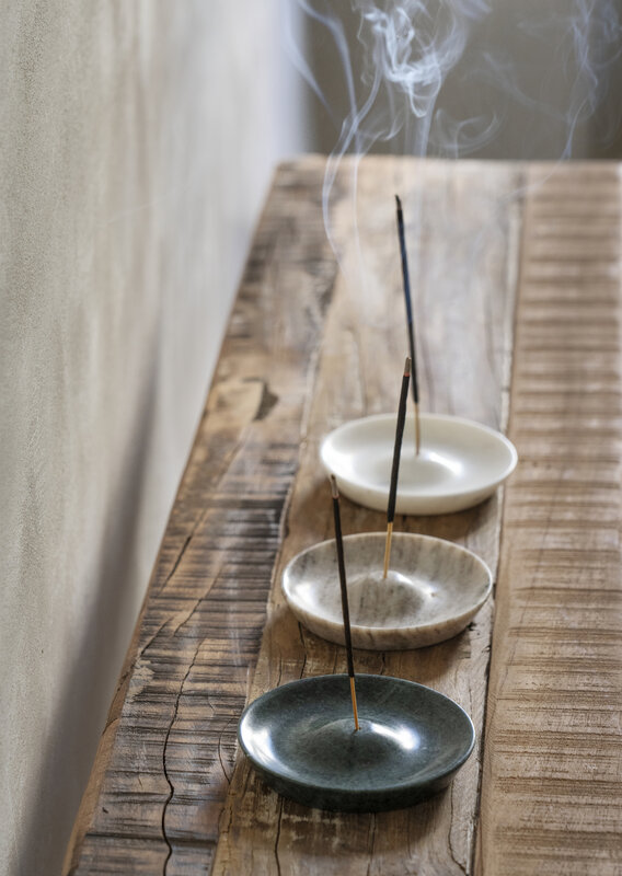 Madam Stoltz incense holder 'Perlato' - marble
