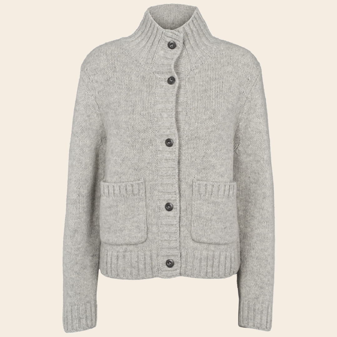 Basic Apparel vest 'Blanche' wol - licht grijs