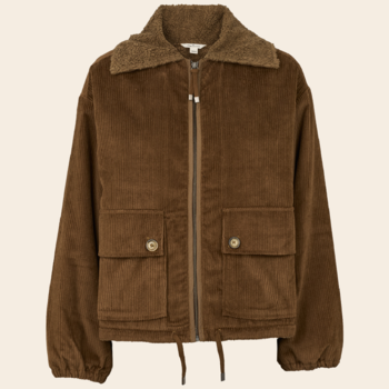 Basic Apparel bomber jack 'Isa' katoen - desert palm