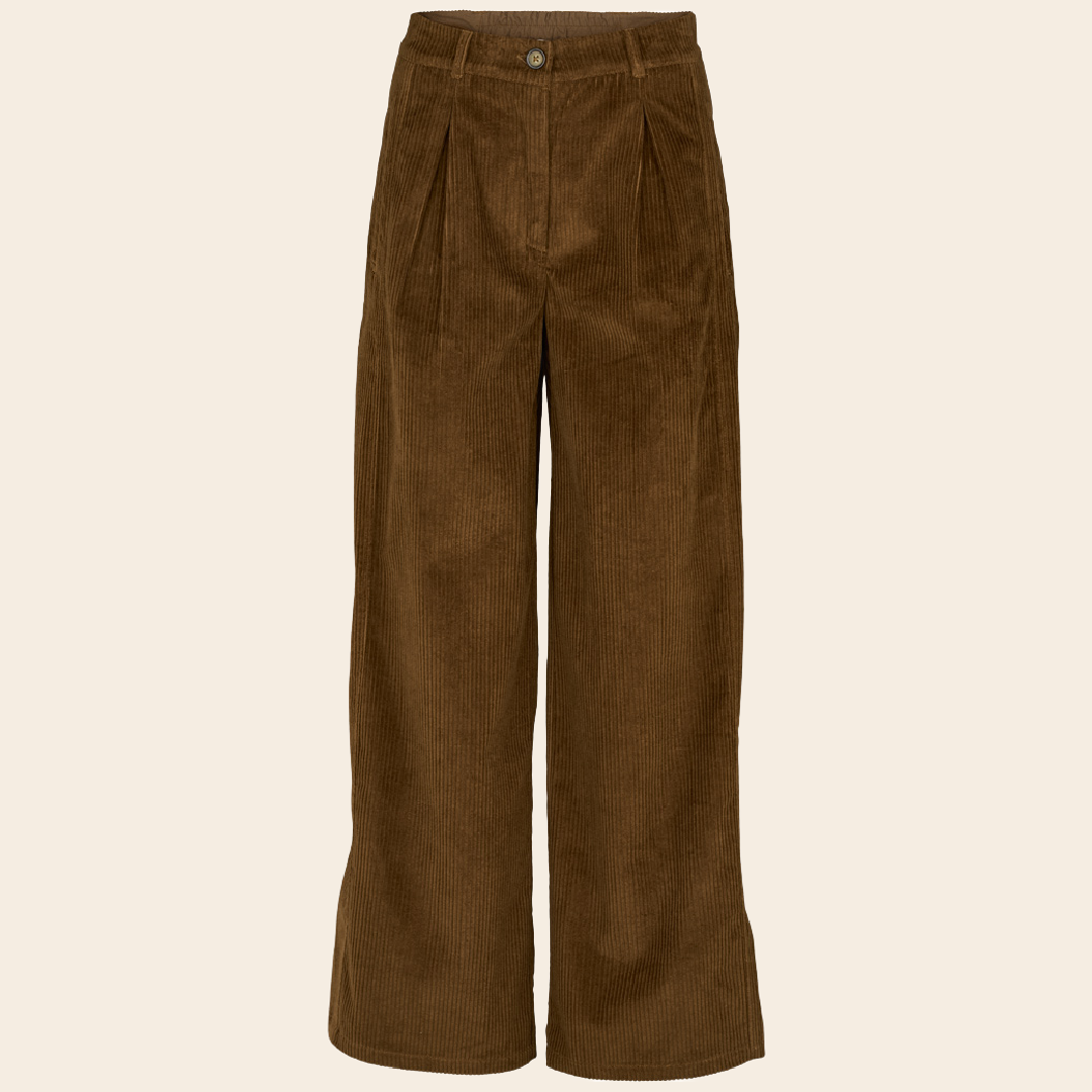 Basic Apparel broek 'Isa' katoen - desert palm