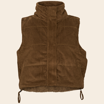 Basic Apparel bodywarmer 'Ida' cotton - desert palm