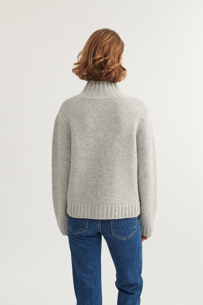 Basic Apparel vest 'Blanche' wol - licht grijs