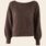 Six Ames sweater 'Malou' raccoon - chocolate