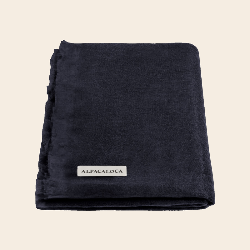 Alpacaloca sjaal Alpaca - royal blue