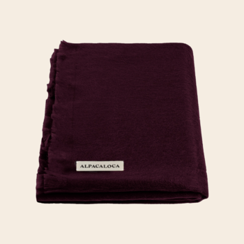 Alpacaloca sjaal Alpaca - wine red