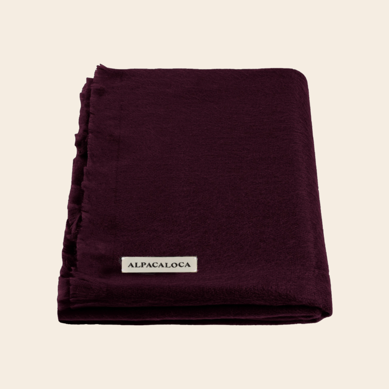 Alpacaloca scarf Alpaca - wine red
