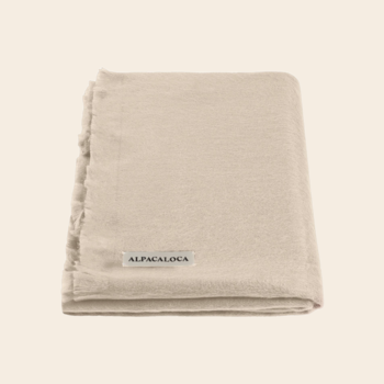 Alpacaloca sjaal Alpaca slim - beige