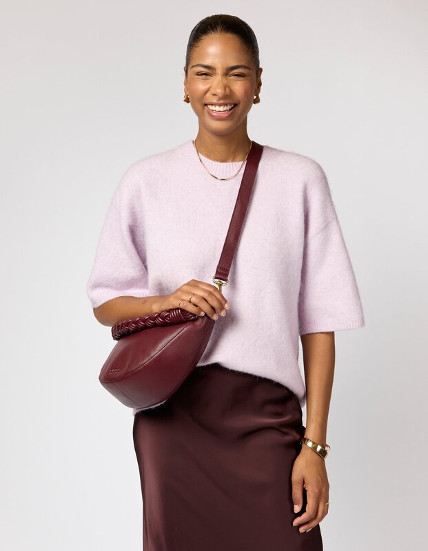 OMyBag crossbody 'Leo' - dark cherry