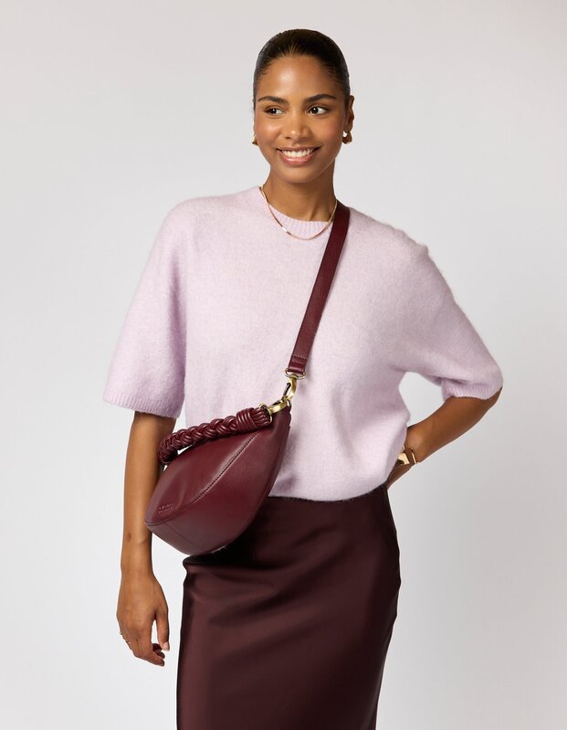 OMyBag crossbody 'Leo' - dark cherry