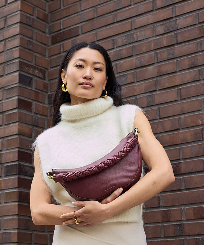 OMyBag crossbody 'Leo' - dark cherry