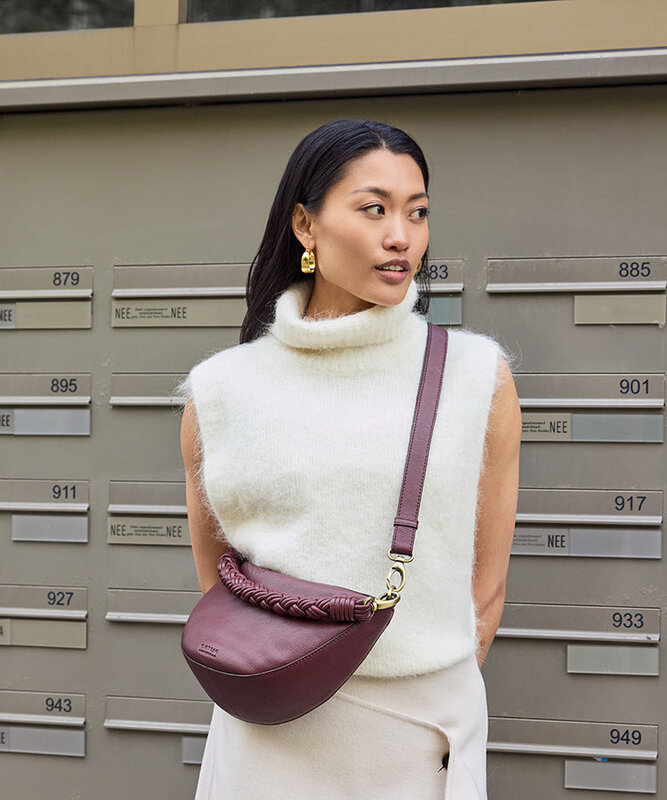 OMyBag crossbody 'Leo' - dark cherry