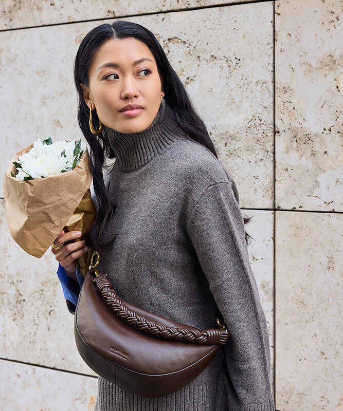 OMyBag crossbody 'Leo' - chocolate