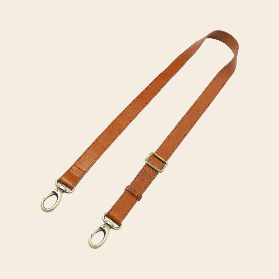 OMyBag schouderriem leer cognac - 2,5 x 115cm