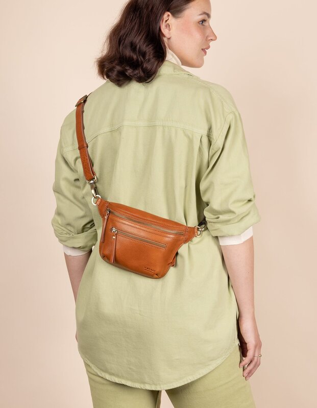 OMyBag schouderriem leer cognac - 2,5 x 115cm