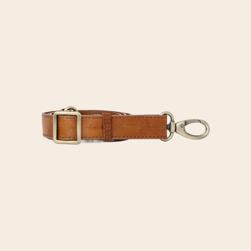 OMyBag strap leather cognac - 2,5 x 119cm