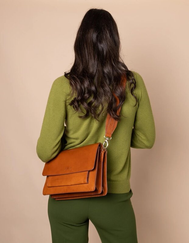 OMyBag strap cognac - 5 x 100 cm