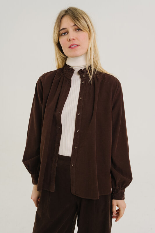 SacreCoeur blouse 'Soline' katoen - marron