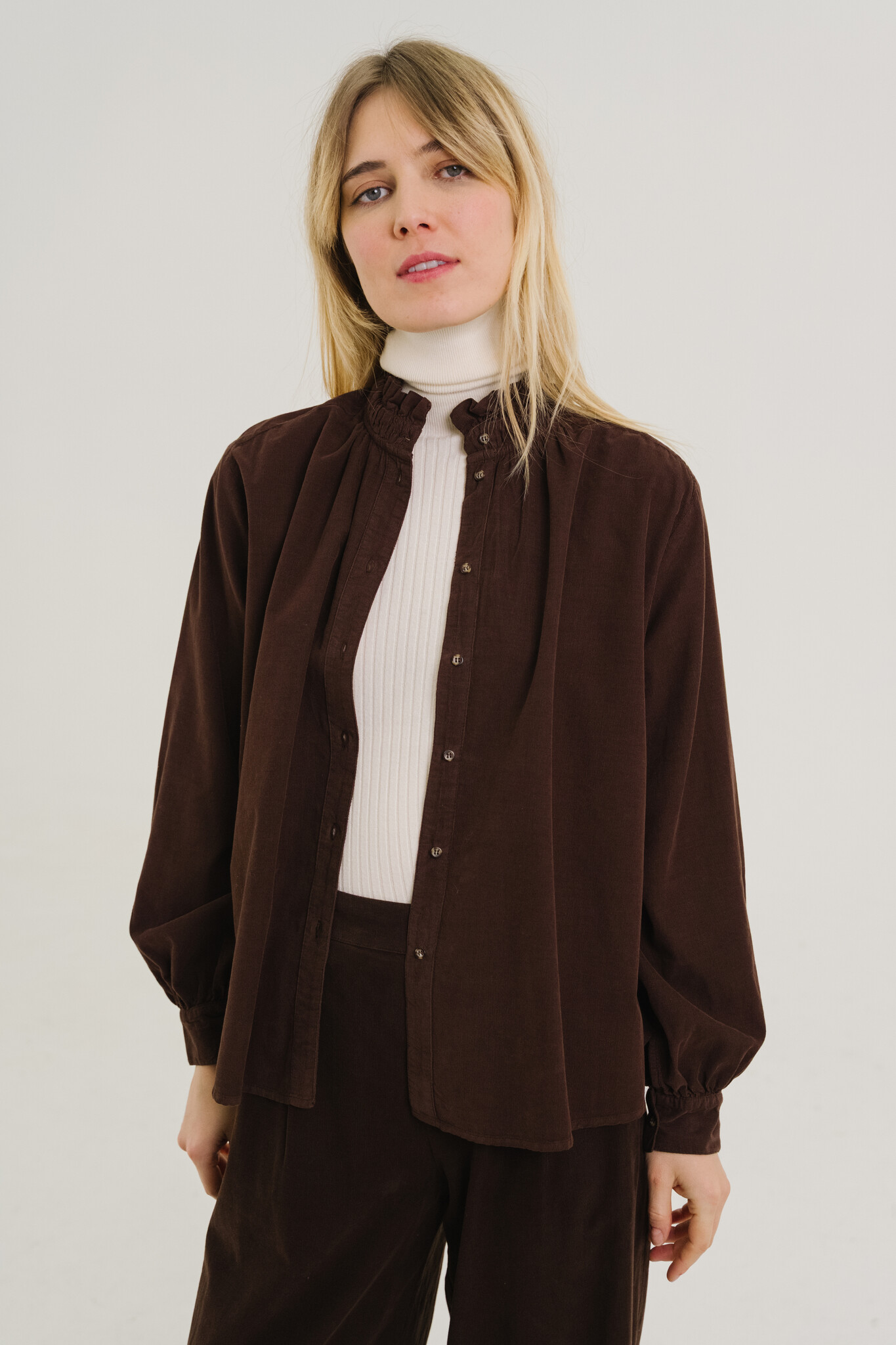 SacreCoeur blouse 'Soline' katoen - marron