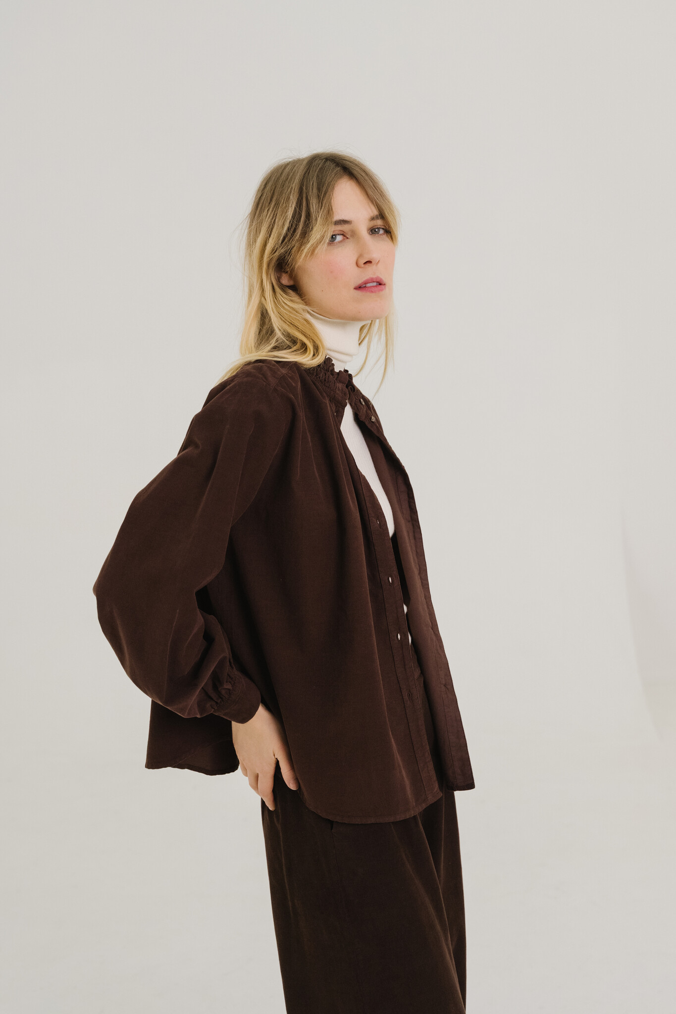 SacreCoeur blouse 'Soline' katoen - marron