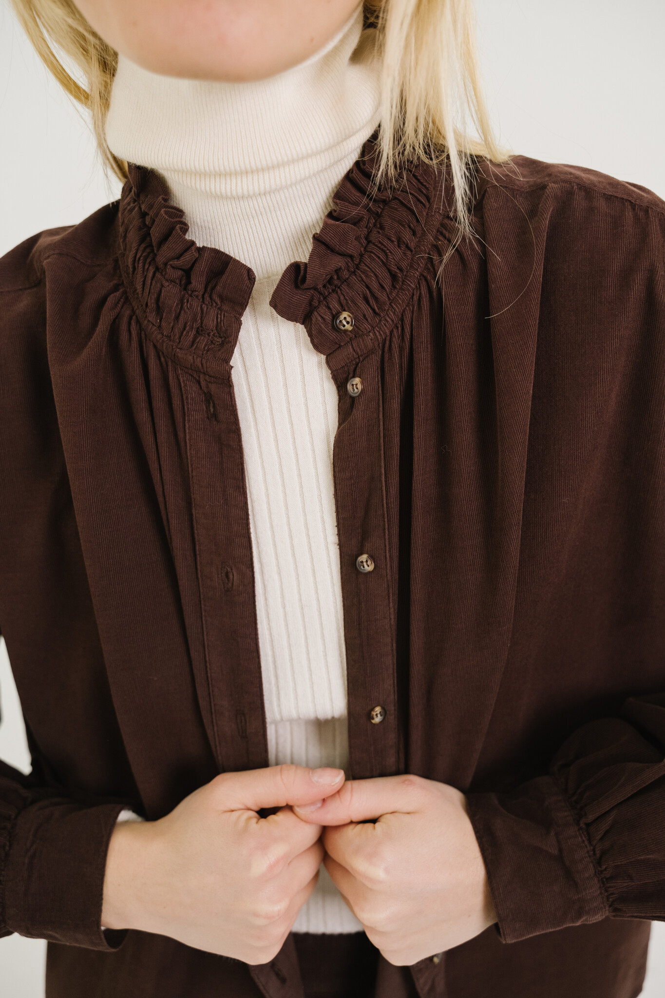 SacreCoeur blouse 'Soline' katoen - marron