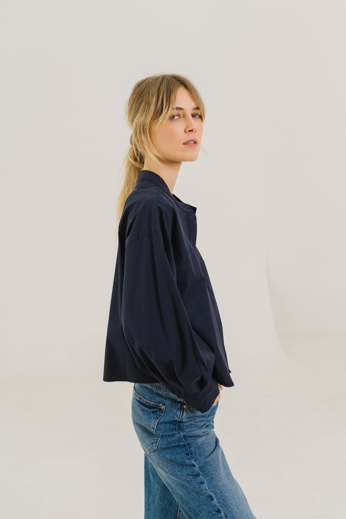 SacreCoeur blouse 'Alice' katoen - navy