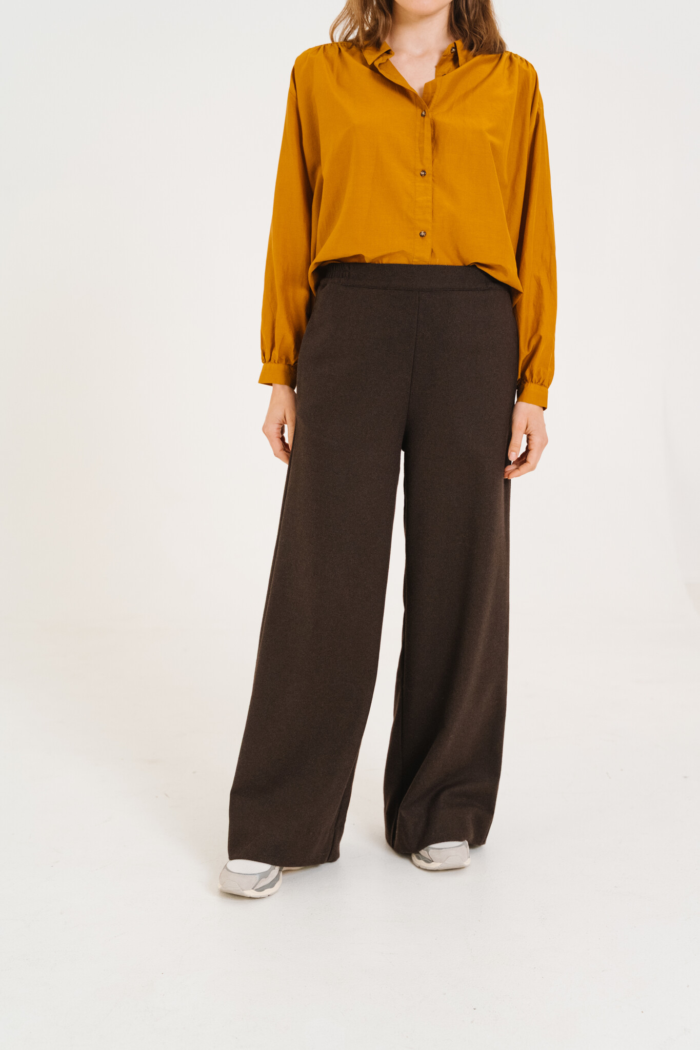 SacreCoeur pantalon 'Lola' wolmix - marron
