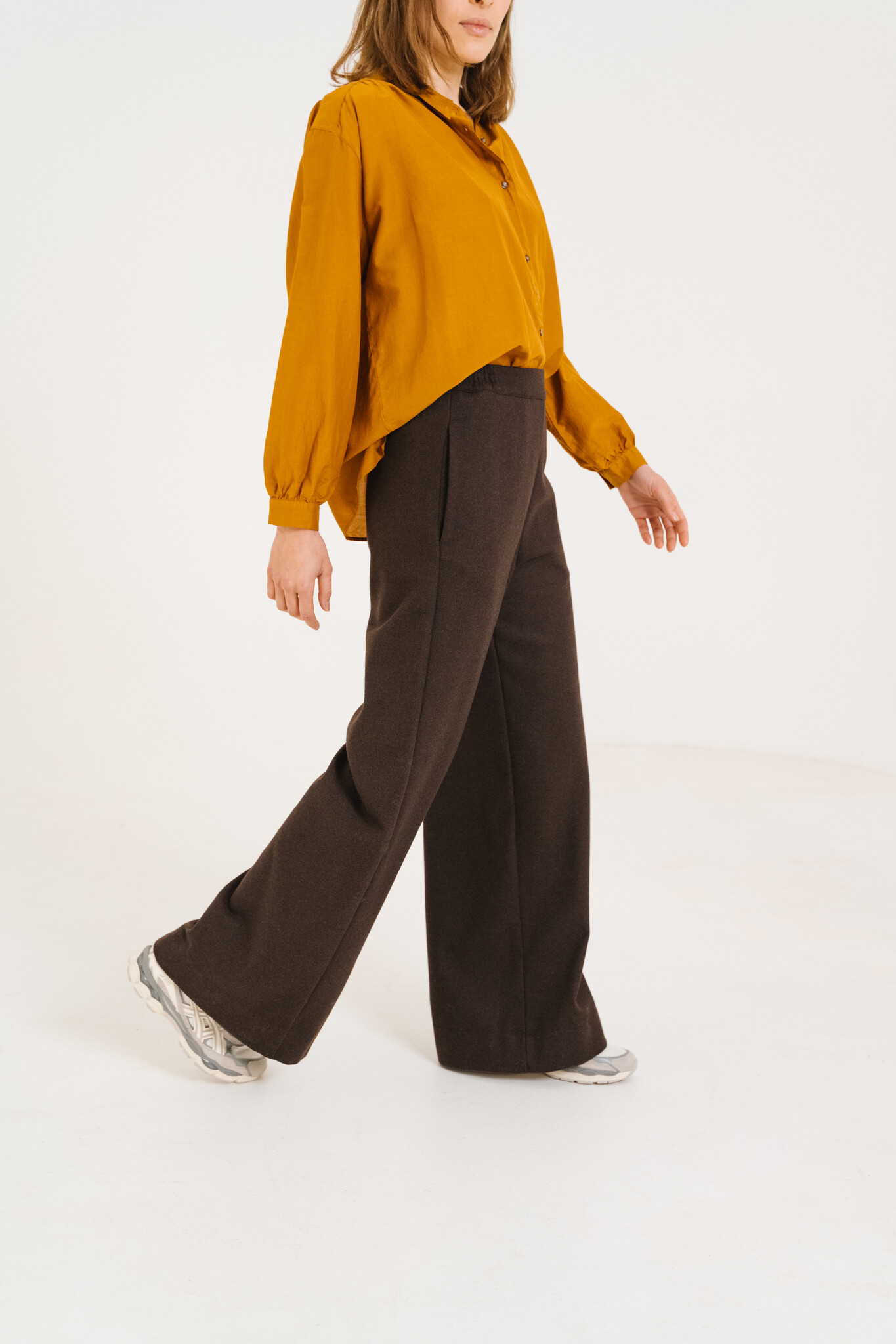 SacreCoeur pantalon 'Lola' wolmix - marron