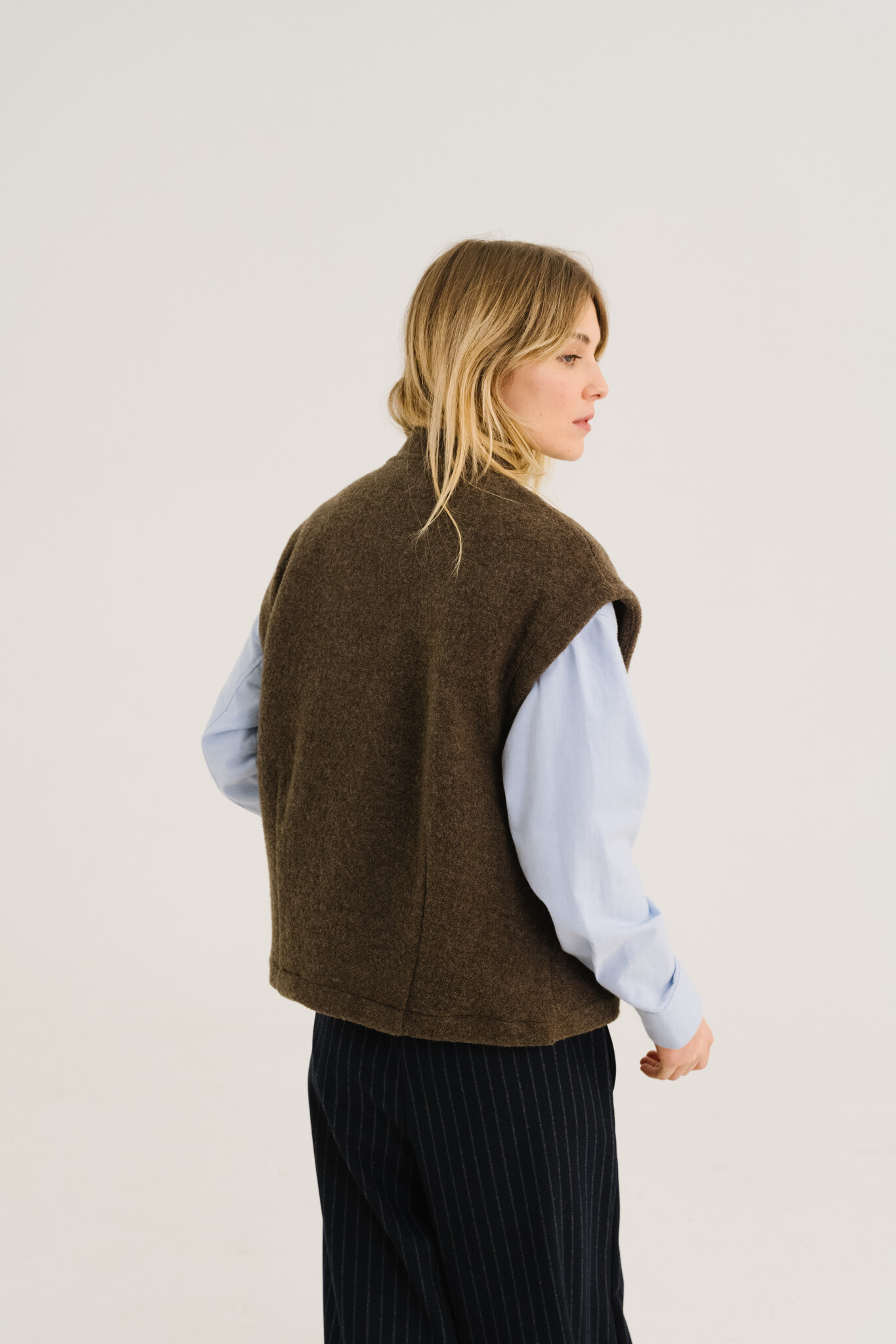 SacreCoeur vest 'Sonny' wol - zwart