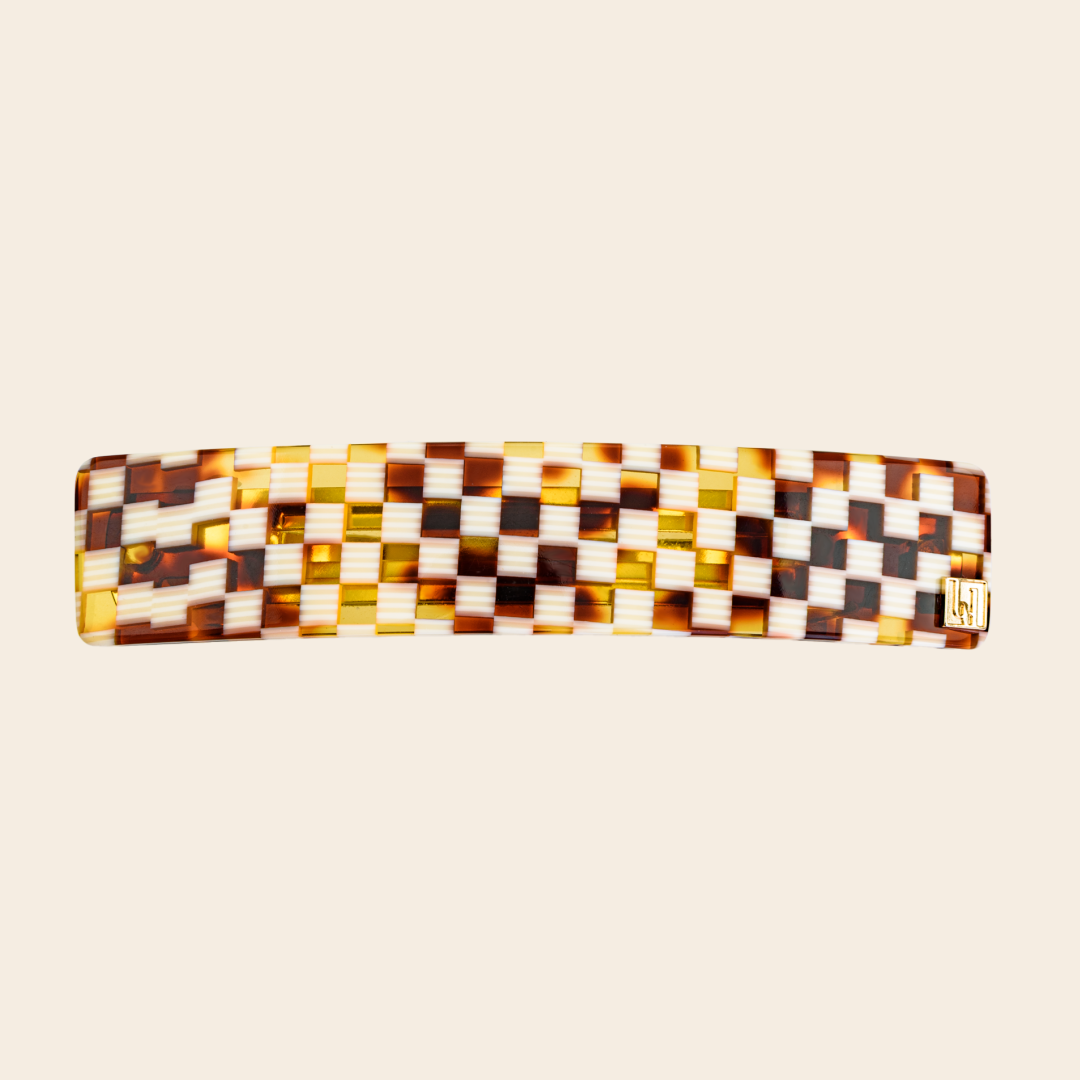 KKnekki haarclip 'Chess' - handmade