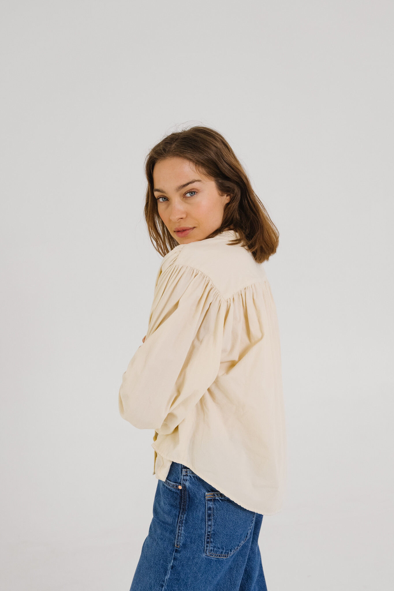 SacreCoeur blouse 'Giannitta' velours - snow