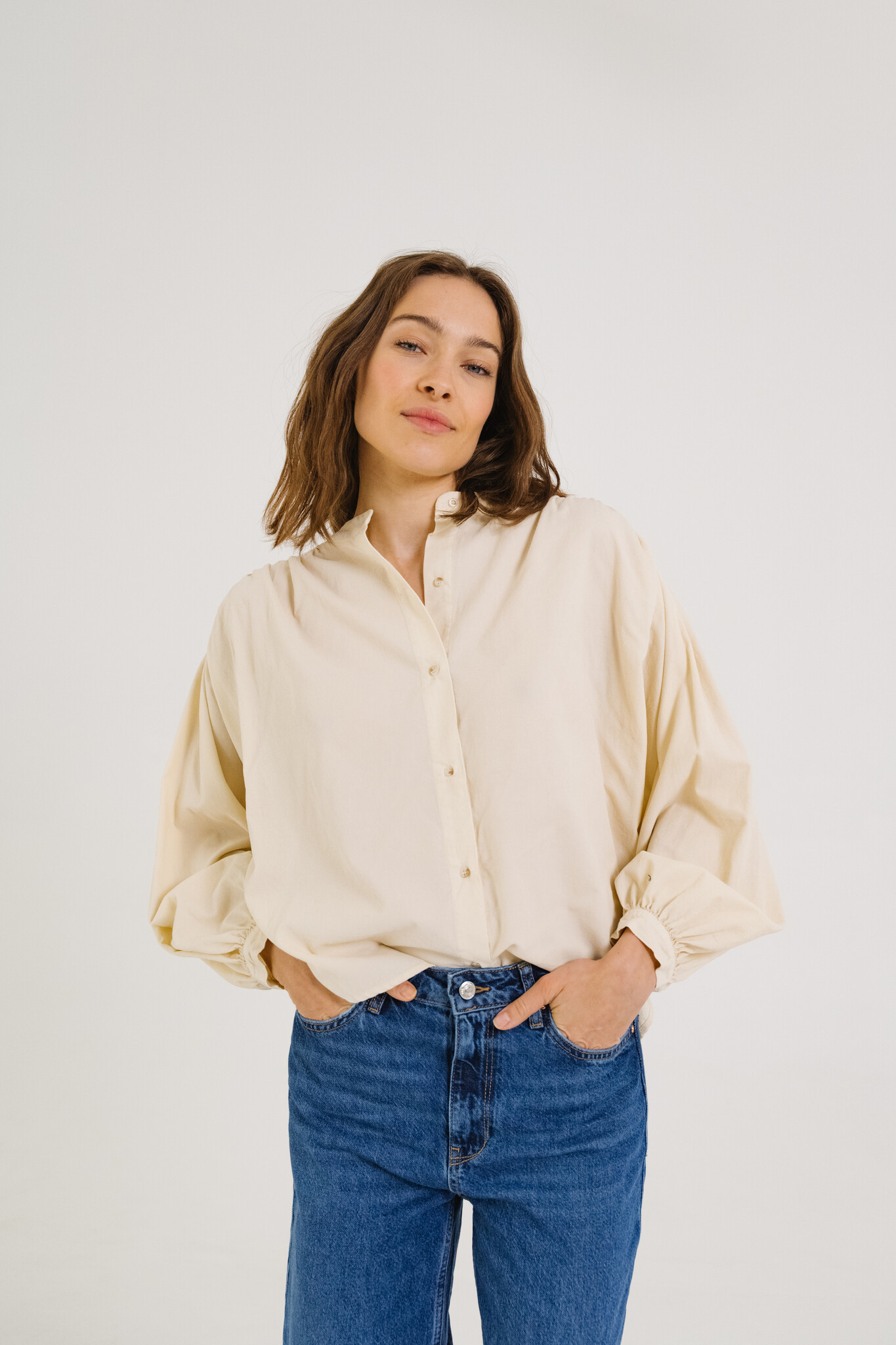 SacreCoeur blouse 'Giannitta' velours - snow